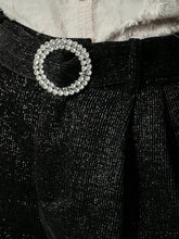 MOTF PREMIUM FOLD PLEATED RHINESTONE BELTED SHORTS